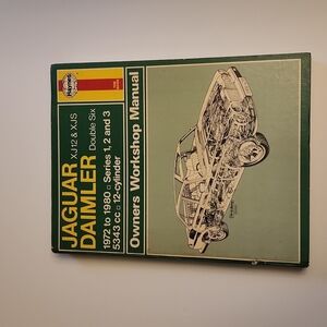 Jaguar Daimler XJ12 & XJS 1972 TO 1980 Series 1,2 and 3 5343 cc 12 cylin…